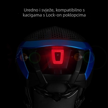 Svjetlo za kacigu za vožnju biciklom - USB punjenje, visoka svjetlina, vodootporno (Marka: Brother Locke; Prilagođavanje procesa: Da; Licencirana privatna etiketa: Da)