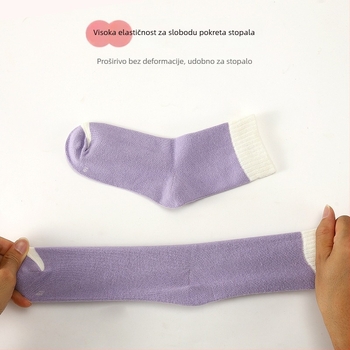 Dječje sportske čarape za djevojčice, jacquard pletenina, 78% pamuk, srednje dužine do lista, prozračne, upijaju vlagu, paket od 5 para