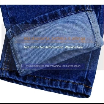 Muške hlače za zavarivanje s ravnim krojem, zaštita od opeklina, izdržljive debela poliester tkanina