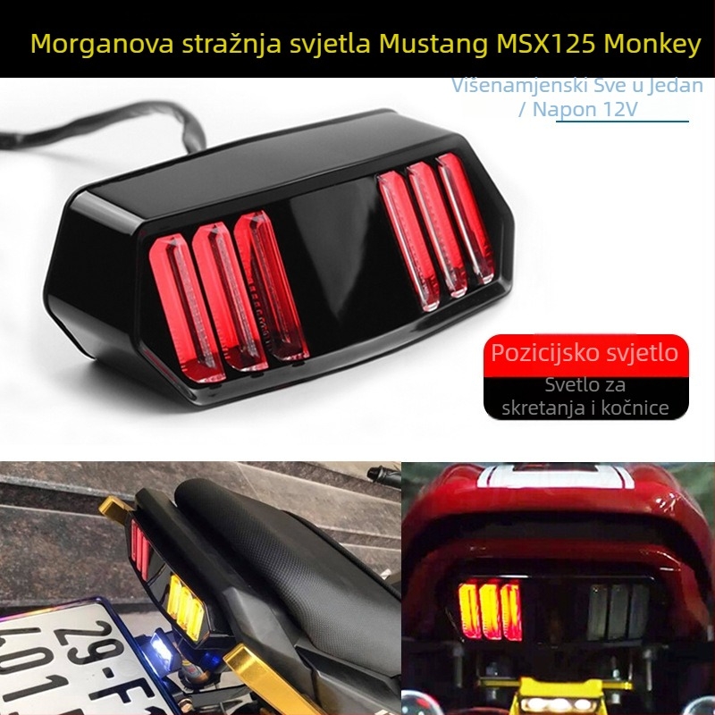 LED stražnje svjetlo za motocikl, model jh-426, 5W, 12V, ABS