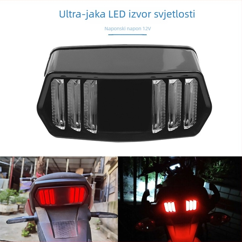 LED stražnje svjetlo za motocikl, model jh-426, 5W, 12V, ABS