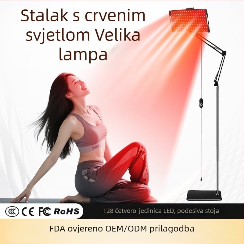 Fotonsko kozmetičko uređaj s infracrvenim svjetlom za cijelo tijelo, podni-stativ dizajn (infracrveno svjetlo, cijeli spektar svjetla, podni stativ, 3 postavke, za kućnu upotrebu)