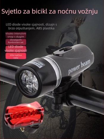 Odakon 5-LED set svjetala za bicikl za noćnu vožnju