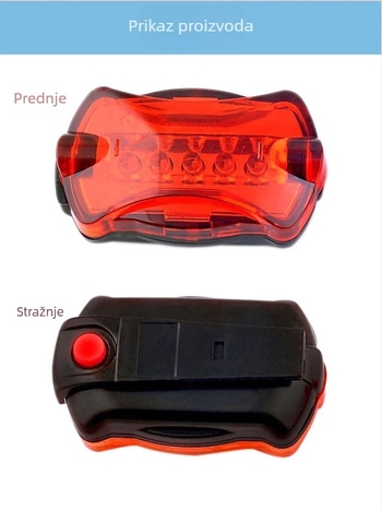 Odakon 5-LED set svjetala za bicikl za noćnu vožnju