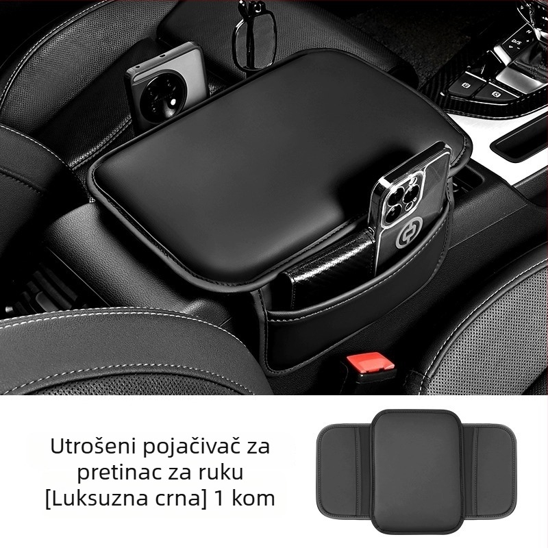 Automobilski naslon za ruku s memorijskom pjenom, koža, univerzalni, porijeklo Guangzhou, mogućnost prilagodbe