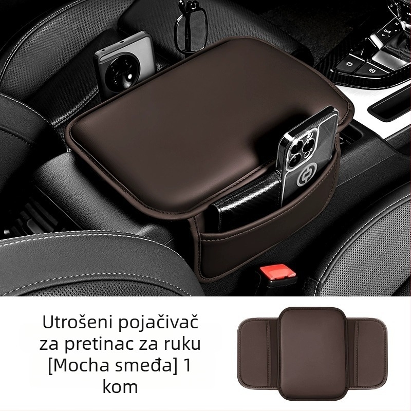 Automobilski naslon za ruku s memorijskom pjenom, koža, univerzalni, porijeklo Guangzhou, mogućnost prilagodbe