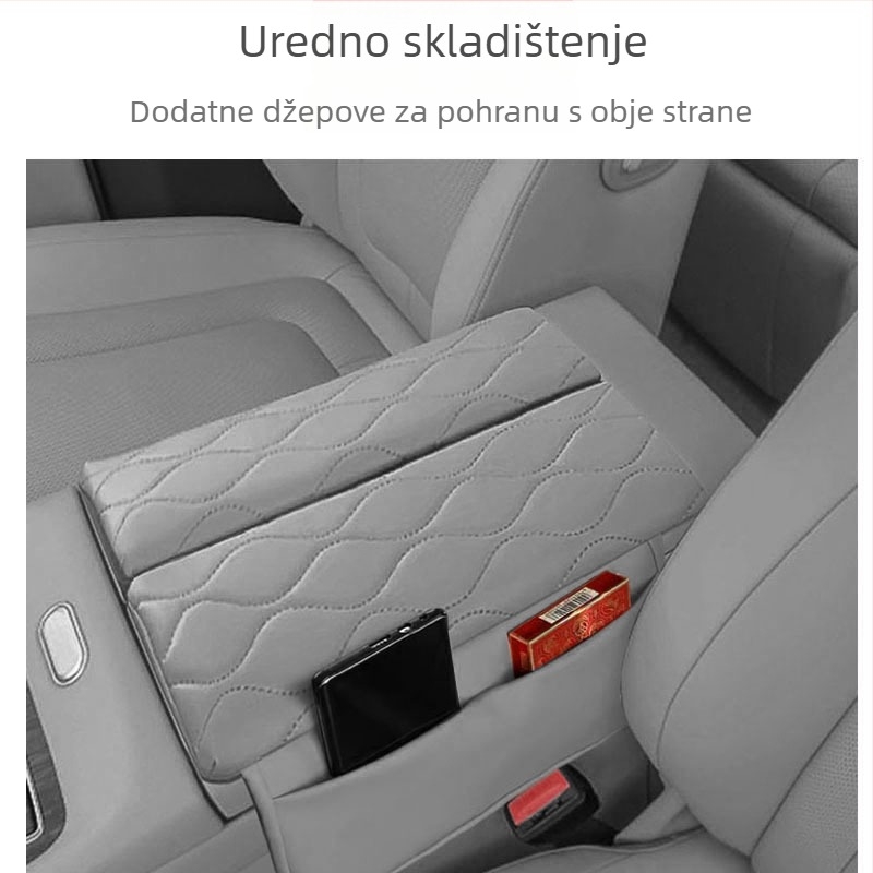 Kožna podloga za naslon za ruku i zaštita lakta za Xiaopeng X9 – nadogradnja središnje konzole, zaštita od habanja