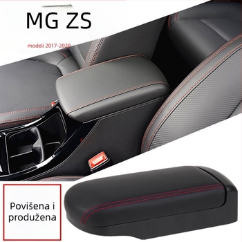 Poklopac kutije naslona MG ZS, modeli 2017–2019, modificiran, povećana visina i produžena dužina, plastika, 2 kg, podrška za ugradnju