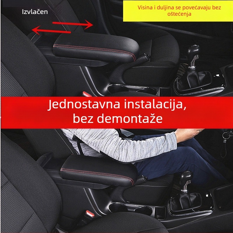 Poklopac kutije naslona MG ZS, modeli 2017–2019, modificiran, povećana visina i produžena dužina, plastika, 2 kg, podrška za ugradnju