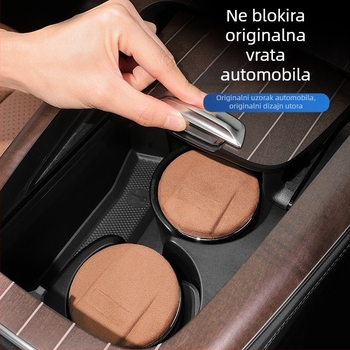 Mercedes-Benz auto pepeo kutija s noćnim svjetlom, višenamjenski unutrašnji dodatak za S-klasu (Model YGGSD-3326, Metal, Graviranje)