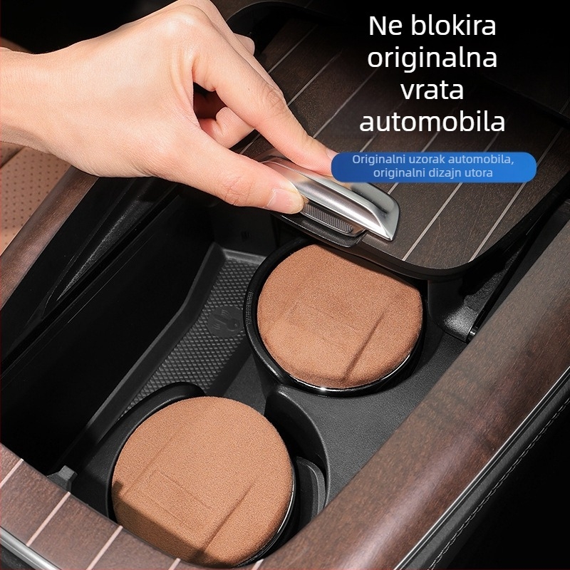 Mercedes-Benz auto pepeo kutija s noćnim svjetlom, višenamjenski unutrašnji dodatak za S-klasu (Model YGGSD-3326, Metal, Graviranje)