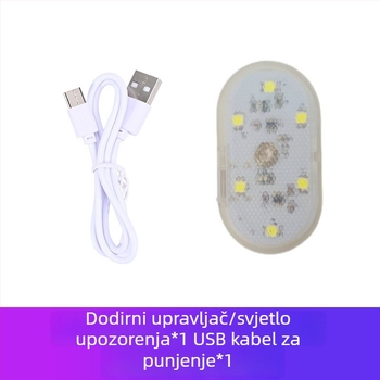 Zadnje svjetlo za bicikl s dodirnim upravljanjem, treperavi avionski signal, za noćnu vožnju