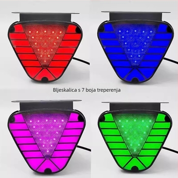 Kamionska LED svjetla trokutasti visokog sjaja, blagi signal kočnice, 24V