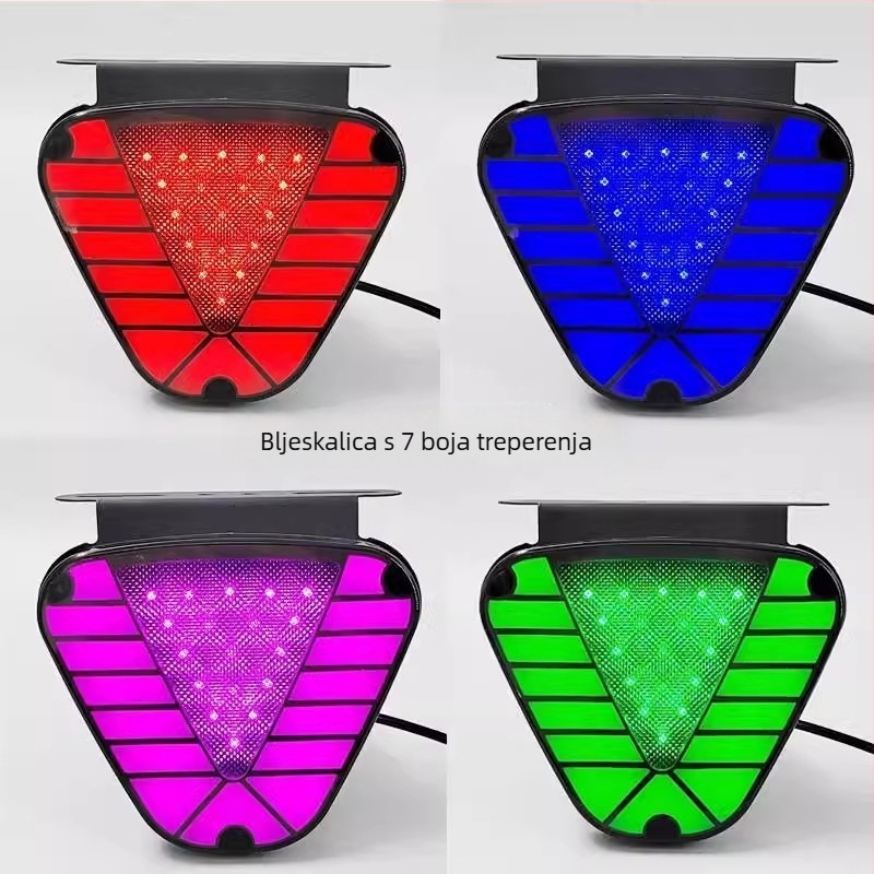 Kamionska LED svjetla trokutasti visokog sjaja, blagi signal kočnice, 24V