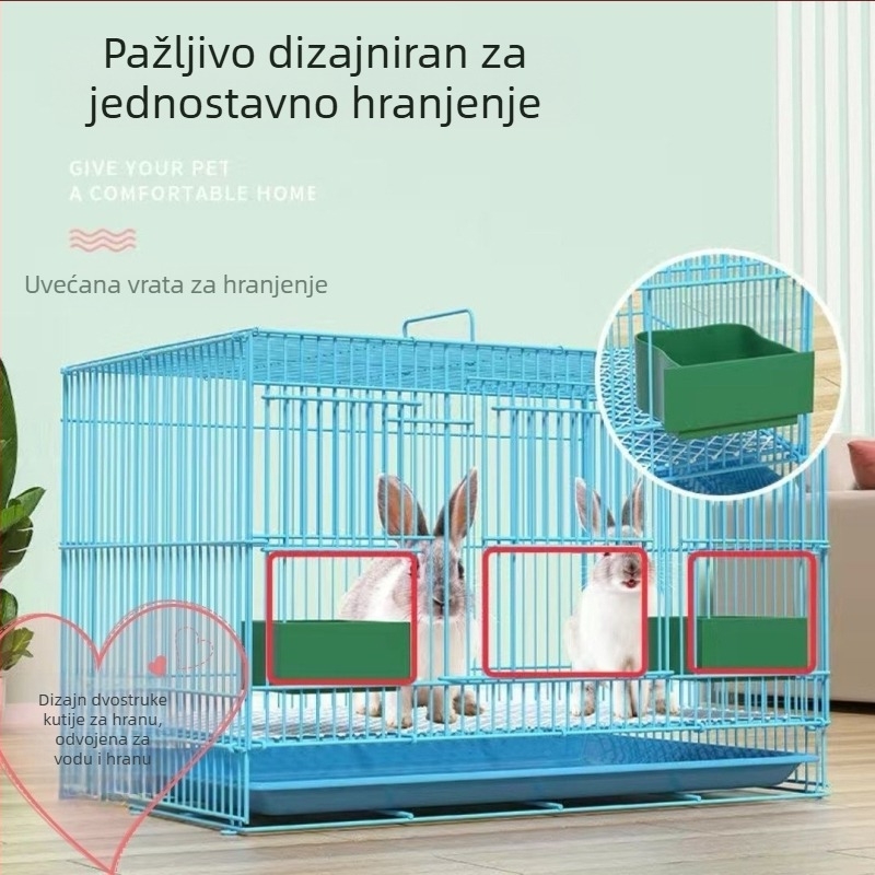 Metalna kućna klatka za ljubimce – za zečeve i manje životinje