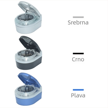 Metalna auto pepeljara s poklopcem, model SD-1201, višefunkcionalna, za unutarnju upotrebu, težina 120 g