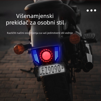 Motociklističko stražnje LED svjetlo, 12V, 2.4W, vijek trajanja 50.000 sati