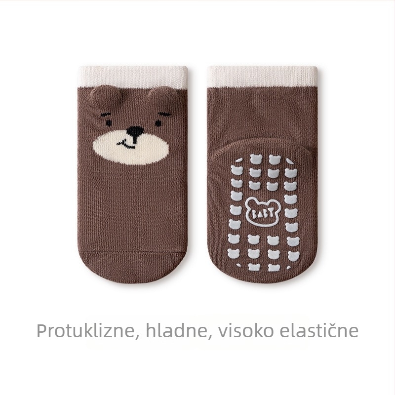 Dječje protivklizne čarape za pod, bez šavova, s točkicama za prianjanje, za dob 1–3 godine, unisex