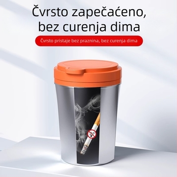 Auto pepeljak s visokokvalitetnim osvjetljenjem i zaštitom od rasipanja pepela – unutarnji auto dodatak; Materijal: Metal; Proizvodni proces: Drugo; Obrada i prilagodba: Ne