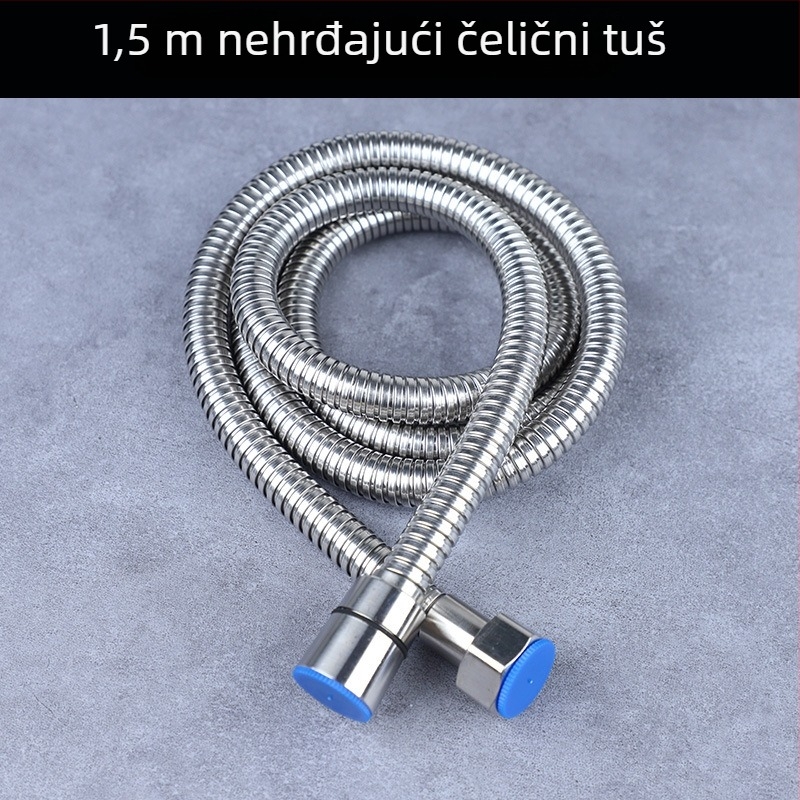 Telefonsko tuš crijevo, nehrđajući čelik, nazivni tlak 1,6 MPa, moderan minimalistički stil, dodaci za kupaonicu