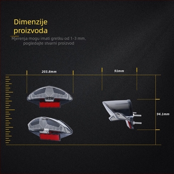 LED stražnja svjetiljka za BMW motocikle: R1200GS/Dakar, G650GS, F800R/S/ST