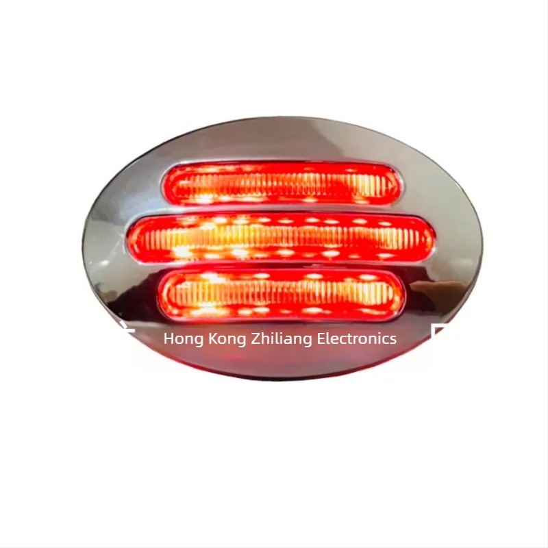 LED okrugla bočna svjetla za kamione, IP68 vodootporna, 12V, 1000 lm, 6000K, kućište od PC