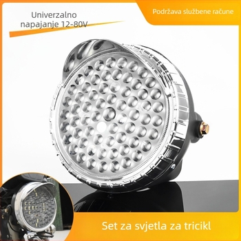 Glavna svjetla za električni tricikl: 60W, 12V, 66 LED, 2500 lm, plastično kućište