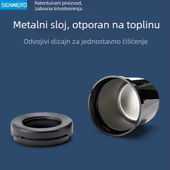 Automobilski pepeljak s okretivnim poklopcem i prstenom za gašenje dima