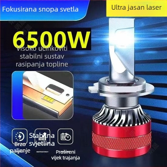 24V LED glavna svjetla za kamion s integriranim visokim i niskim snopom te laserskom žaruljom (100W+, kompatibilno s H4, H7, H1, H3)