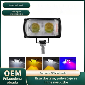 Prednje LED svjetlo za motocikl – aluminijska legura, 12V, 4500 lm, IP67