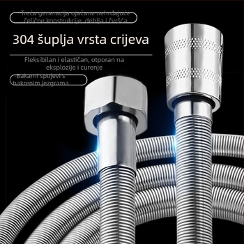 Tuš-šipka s eksplozijski otporna spiralna cijev – 304 nehrđajući čelik, površinska montaža, spoj na kupaonicu i bojler, nominalni tlak 1, radna temperatura 50°C