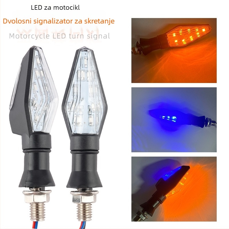 Modificirani motociklistički LED pokazivač, 12V, dvostrani, 100.000 sati, Model 001