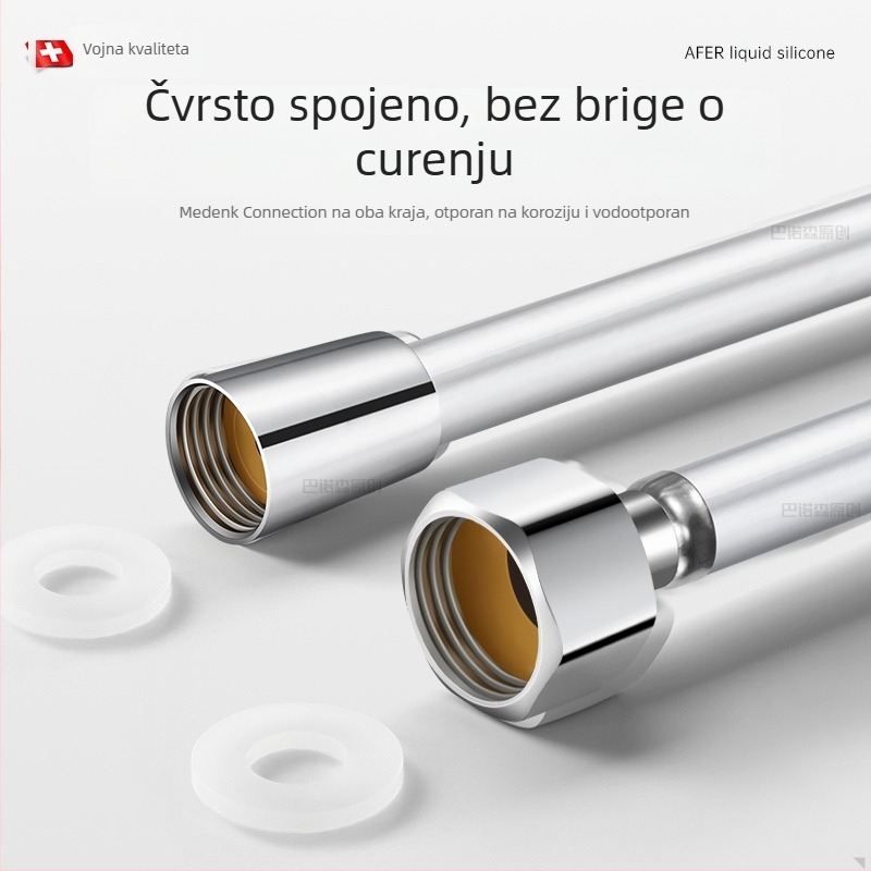PVC debelo tuš crijevo za bojler, 4-točkovni navoj, model PVC-001, materijal PVC, 0,5 MPa, 100°C, marka Lanjing