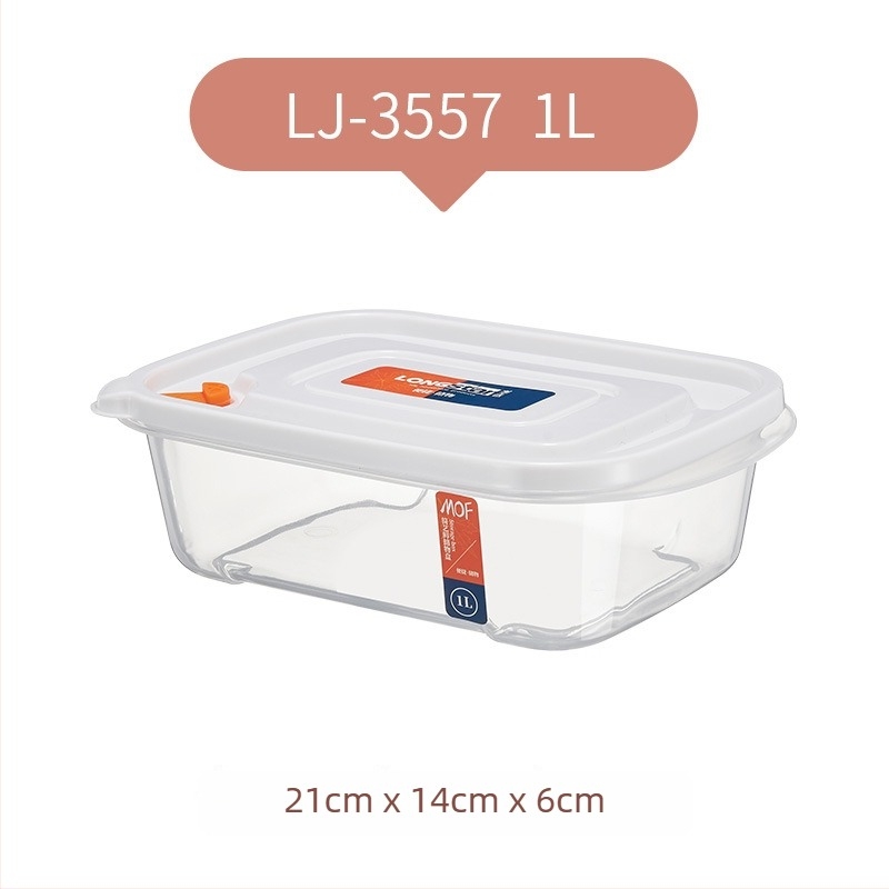Kutija za skladištenje u hladnjaku s poklopcem, prehrambeni PP+PE, četvrtastog oblika, kapacitet 301-500 ml