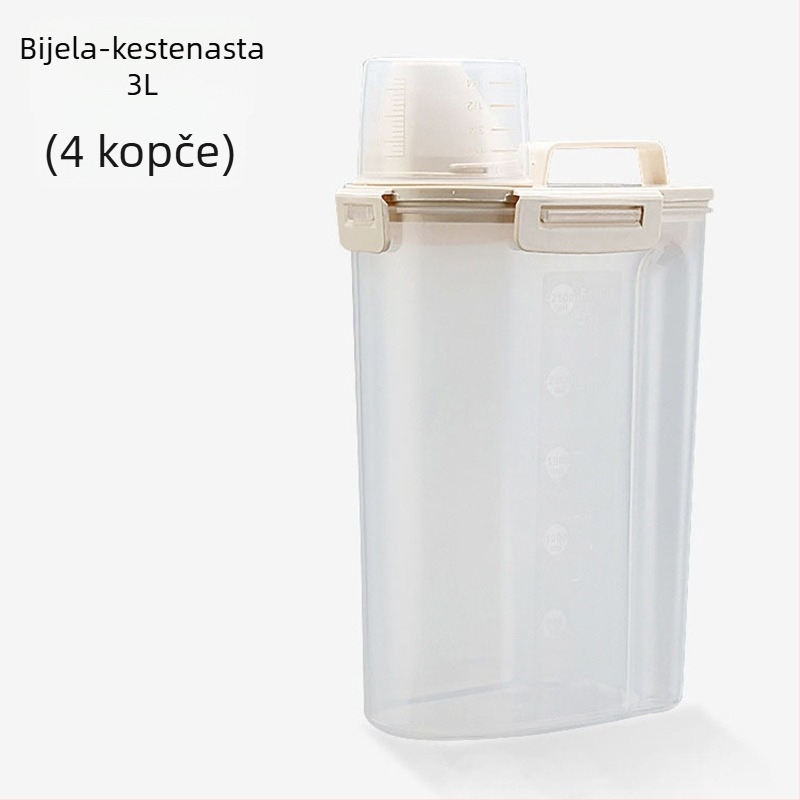 Spremnik za hranu za kućne ljubimce — PP materijal, kapacitet 1.5L/2.5L, Ovlaštena privatna marka: Da, Značka: Tinypet little mustard