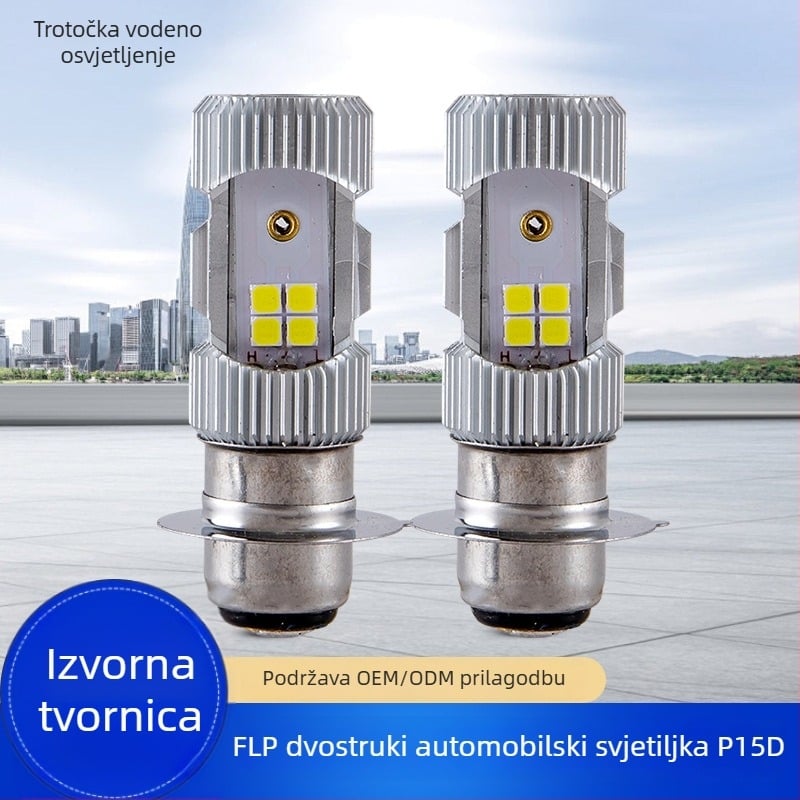 Motocikl LED prednja svjetla, dvostruki snop, 8W, 12-80V, aluminijsko kućište, LED 3030 čipovi, SDS-039