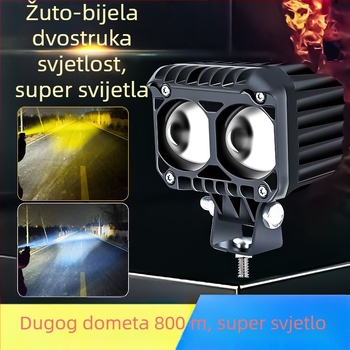 Auto LED reflektor s dvostrukom lećom, aluminijsko kućište, 50W, kompatibilan sa svim vozilima, Xindao
