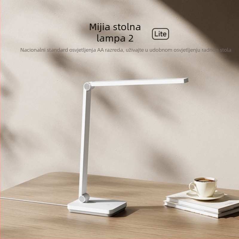 Xiaomi Mijia stolna lampa 2Lite — LED za zaštitu očiju za čitanje i učenje, noćna svjetiljka, dodirni prekidač, 5W pri 220V