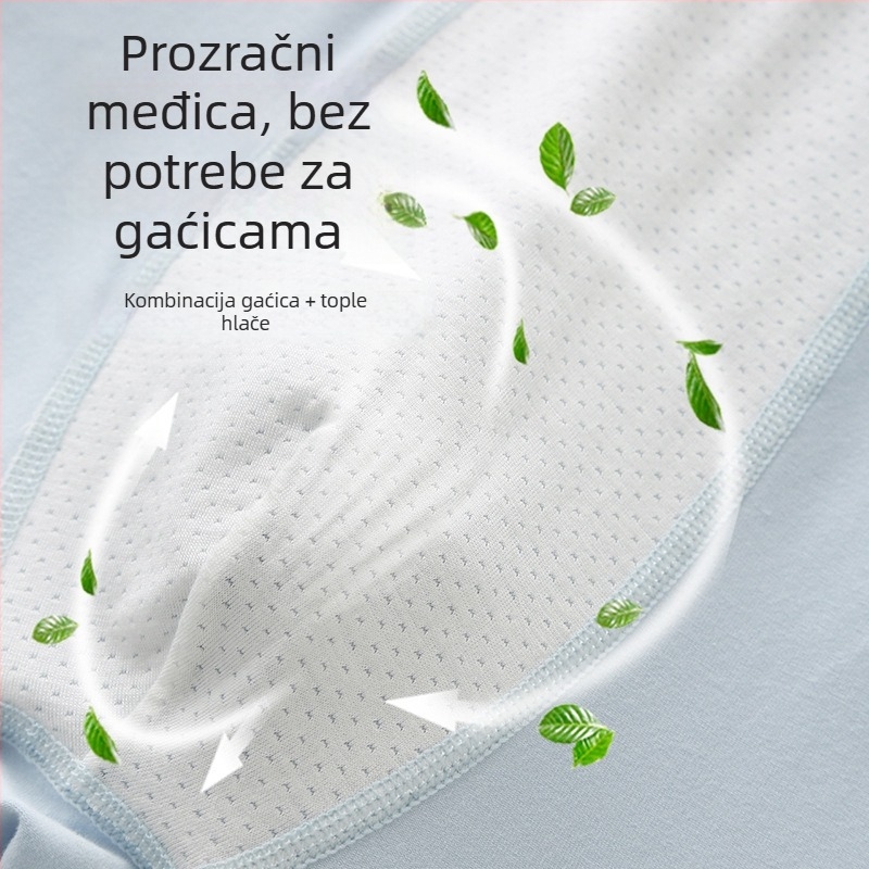 Dječje termalne duge hlače, 47% pamuk, 46% modal, 7% elastan; tkanina Modal Cotton; srednji pojas; za jesen-zimu; za dječaka preko 8 godina (visina preko 140 cm)