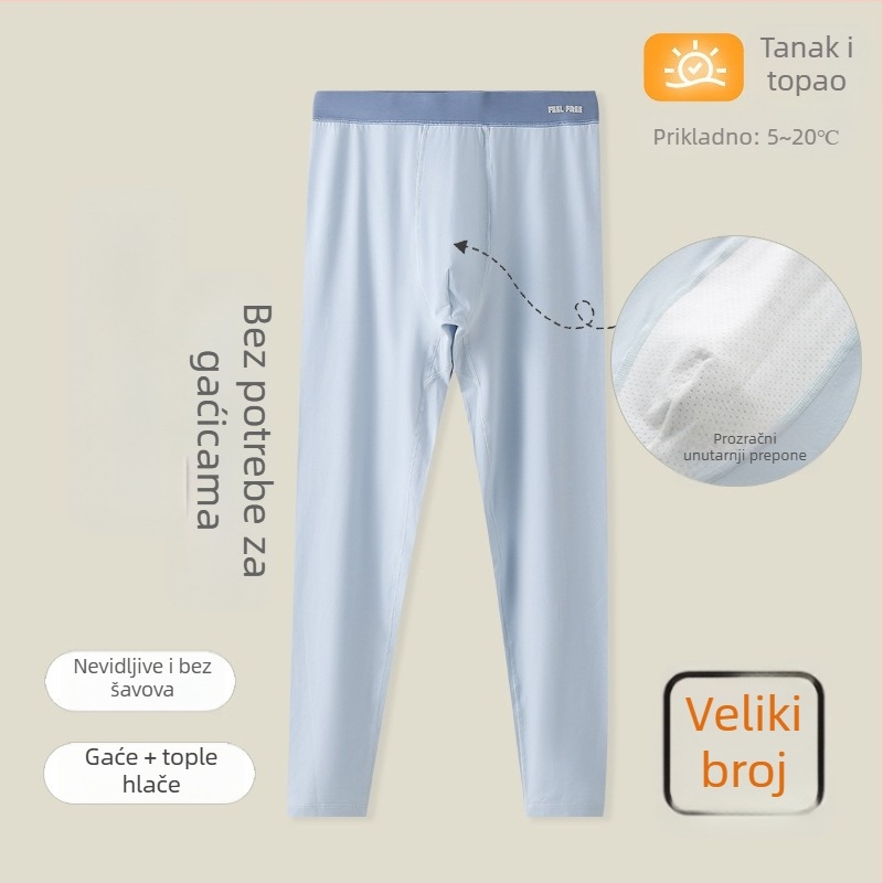 Dječje termalne duge hlače, 47% pamuk, 46% modal, 7% elastan; tkanina Modal Cotton; srednji pojas; za jesen-zimu; za dječaka preko 8 godina (visina preko 140 cm)