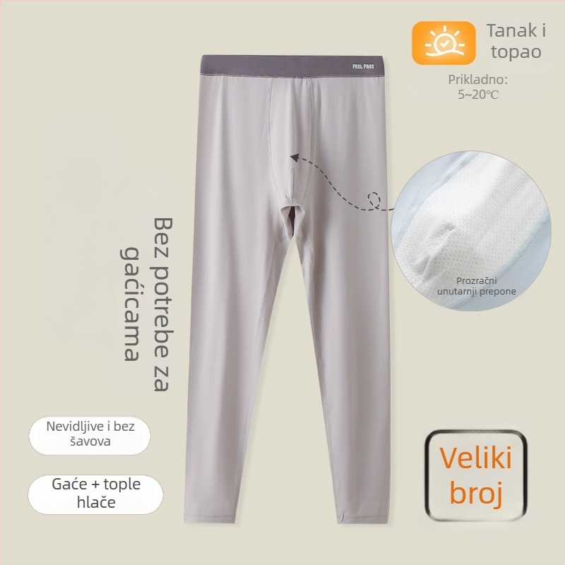 Dječje termalne duge hlače, 47% pamuk, 46% modal, 7% elastan; tkanina Modal Cotton; srednji pojas; za jesen-zimu; za dječaka preko 8 godina (visina preko 140 cm)