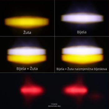 Motociklistički LED reflektor, 5W, 12V, IP67, Model Motor287, aluminijsko kućište
