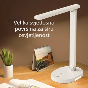 LED stolna lampica za zaštitu očiju, s ugrađenom baterijom, dodirnim upravljanjem i lampom za učenje