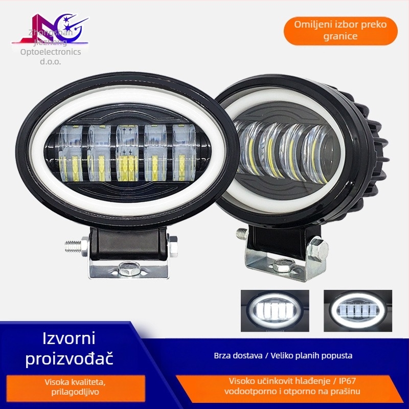 Ovalna LED radna svjetiljka za terenska vozila, 50W, 8000 lm, 9-36V, 6000K