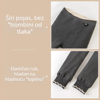 Djevojčice zimske flis leggings od poliestera, jesensko-zimska sezona, 2025