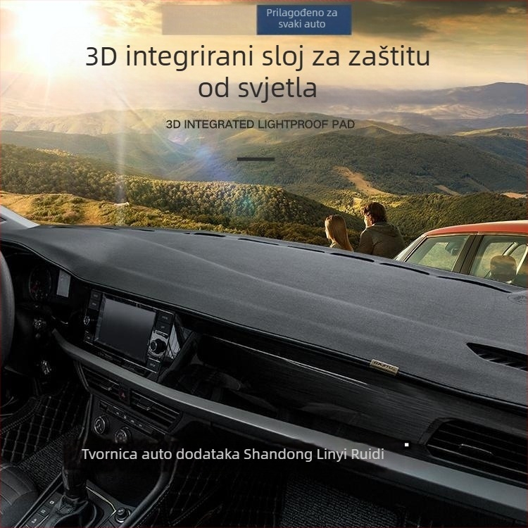 Kožna 3D integrirana podložnica za zasjenjivanje središnje konzole automobila, pogodna za sve sezone, posebni automobilni uzorak, podrijetlo Shandong