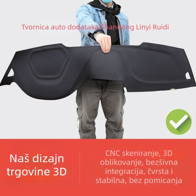 Kožna 3D integrirana podložnica za zasjenjivanje središnje konzole automobila, pogodna za sve sezone, posebni automobilni uzorak, podrijetlo Shandong