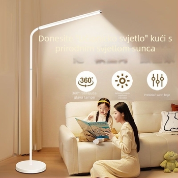 Proširiva podna lampa – nordičkog stila, zaštita očiju, pametno upravljanje, napajanje iz utičnice; CRI ≤70, Jedinstvenost osvjetljenja ≤3, Napon ≤36V