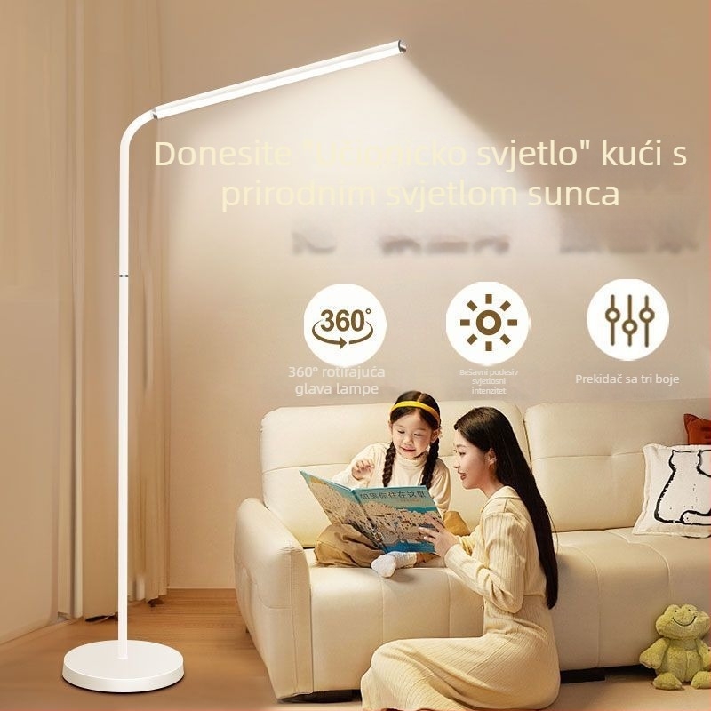 Proširiva podna lampa – nordičkog stila, zaštita očiju, pametno upravljanje, napajanje iz utičnice; CRI ≤70, Jedinstvenost osvjetljenja ≤3, Napon ≤36V