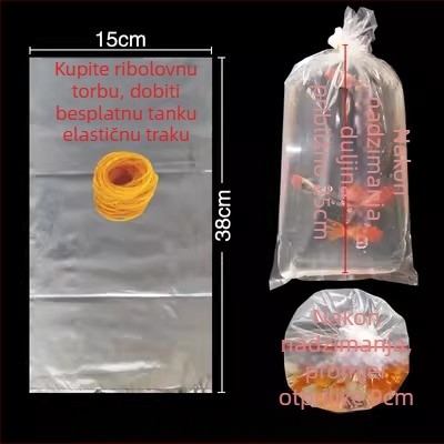 Torba za pakiranje živih ukrasnih riba za prijevoz, s četverostrano ravnim dnom, debeli plastični materijal